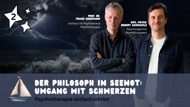 Logo Podcast Psychotherapie einfach erklärt, Folge 2 Der Philosoph in Seenot