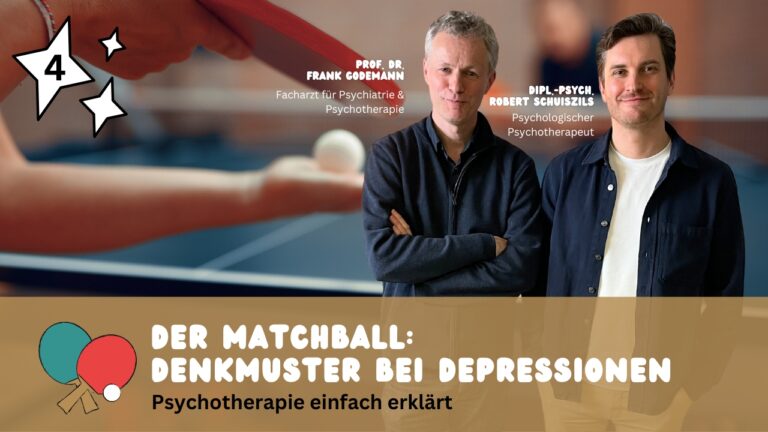 Logo Podcast Psychotherapie einfach erklärt, Folge 4 Der Matchball